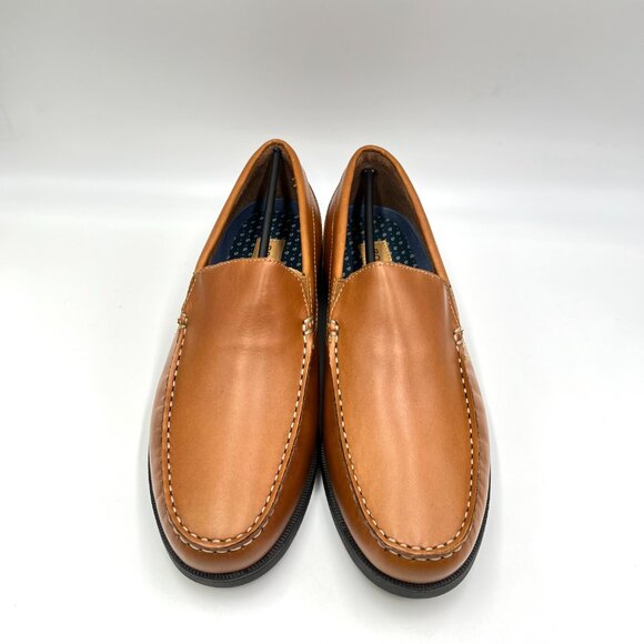 8.5W 8.5 WIDE WIDTH Rockport Mens Preston Venetian Brown Leather Loafers Shoes‎ main image 5